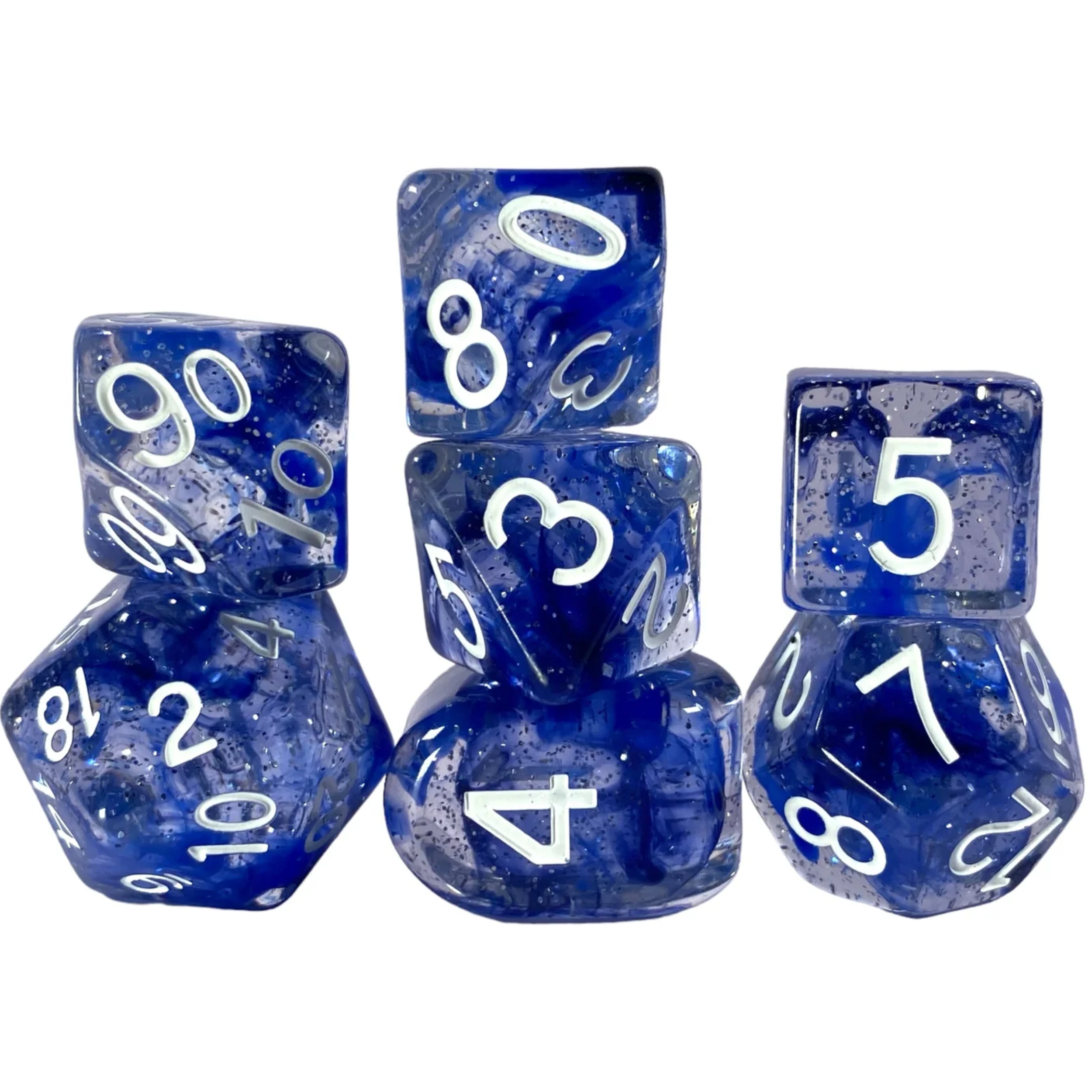 R4I Sunken Silver 7 Dice Set